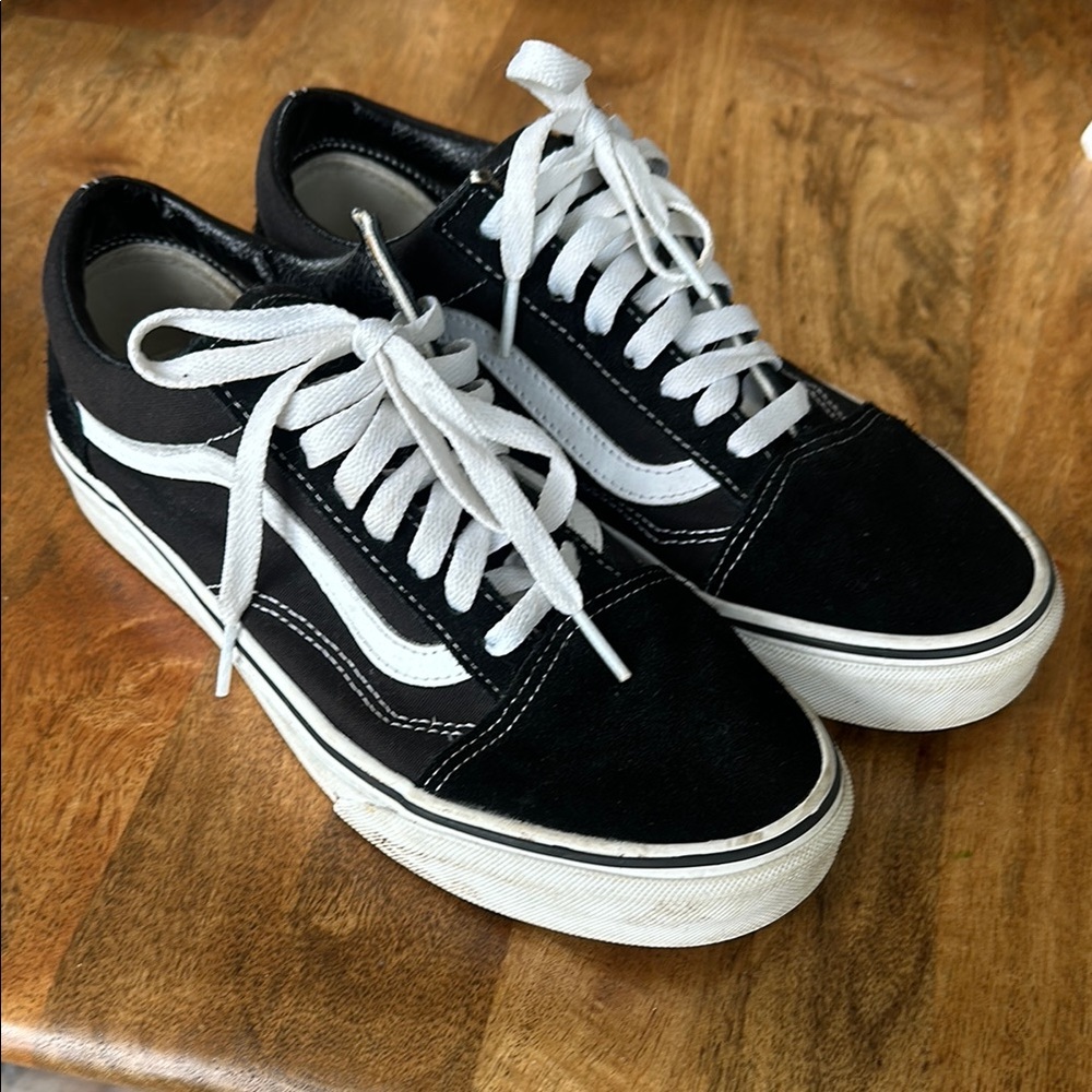 Vans Classic Black and White Sneakers